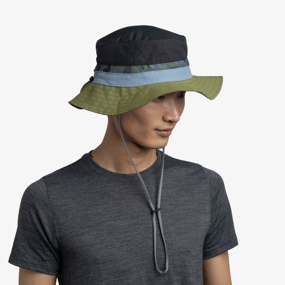 Buff BUFF® Explore Booney Hat  Enob Forest 133571.809.20.00 kleding accessoires online bestellen bij Kathmandu Outdoor & Travel