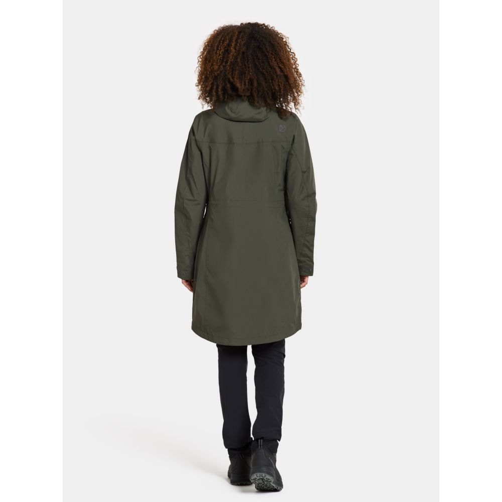 Didriksons Thelma Parka 10 Women's Deep Green 504812-300 jassen online bestellen bij Kathmandu Outdoor & Travel