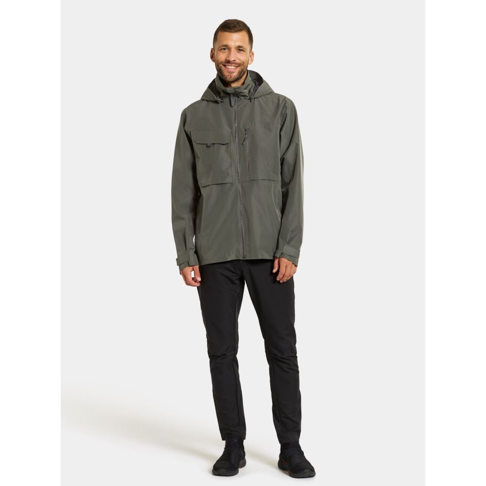 Didriksons Aston USX Jacket 5 Deep Green 505248-300 jassen online bestellen bij Kathmandu Outdoor & Travel