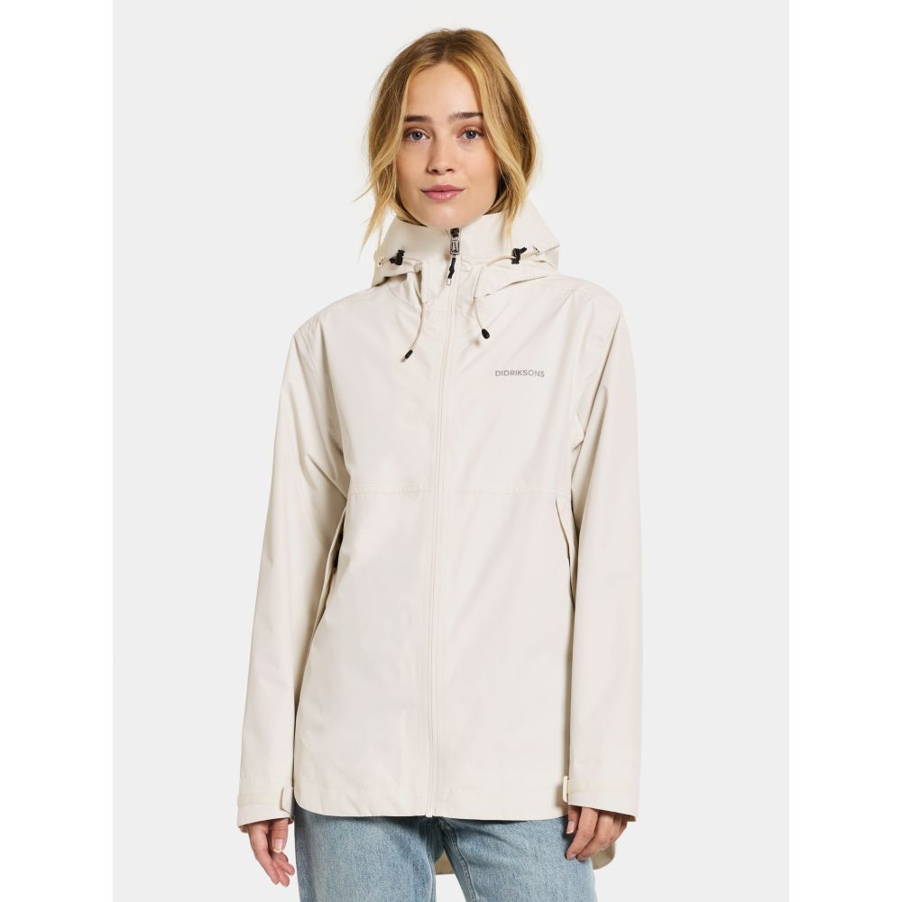 Didriksons Tilde Jacket 4 Women's White Foam 505244-600 jassen online bestellen bij Kathmandu Outdoor & Travel