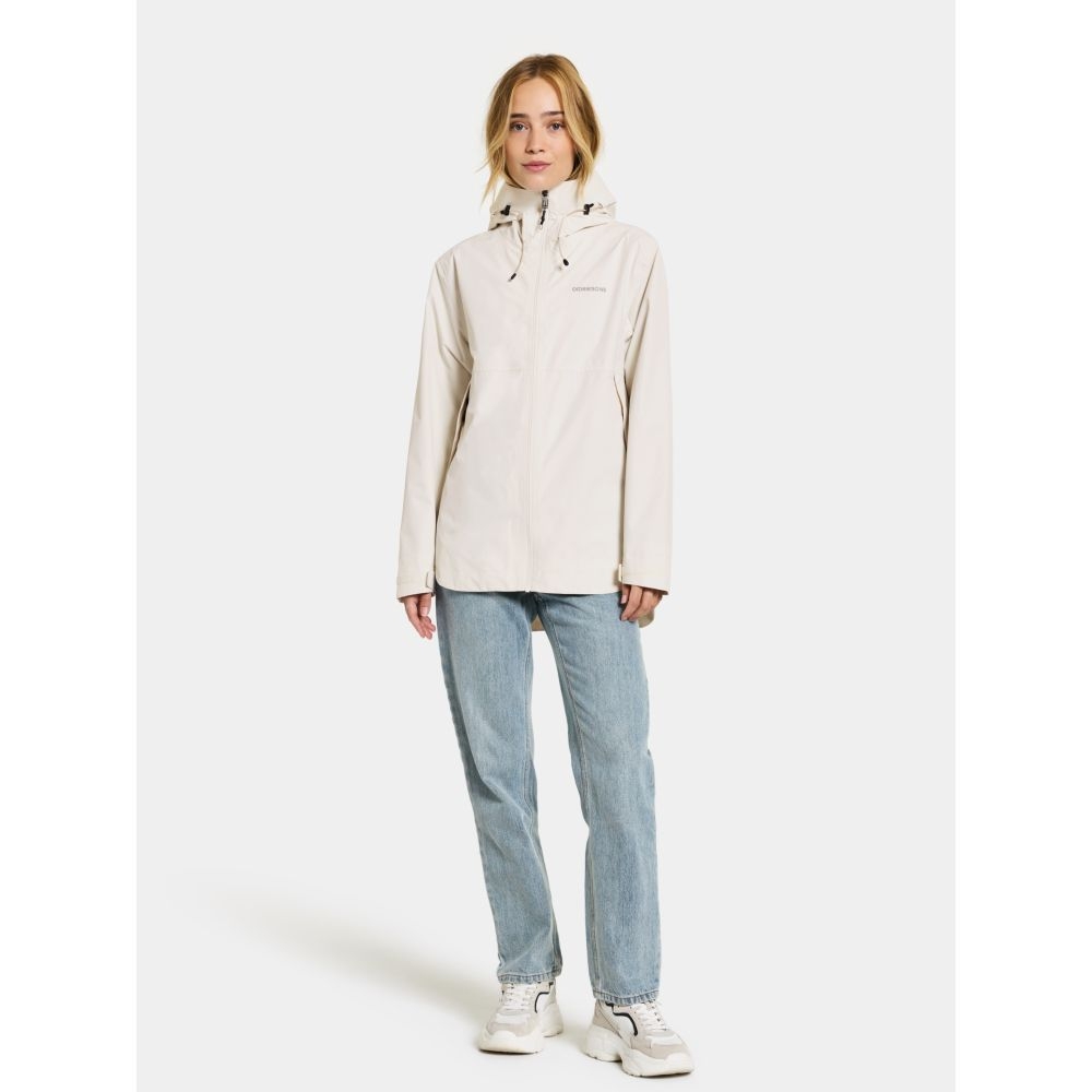 Didriksons Tilde Jacket 4 Women's White Foam 505244-600 jassen online bestellen bij Kathmandu Outdoor & Travel
