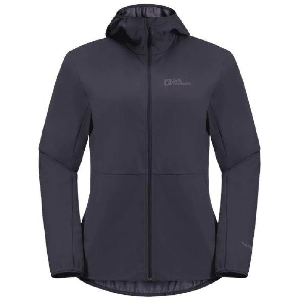 Jack Wolfskin Feldberg Hoody Women's graphite 1306863-1388 jassen online bestellen bij Kathmandu Outdoor & Travel