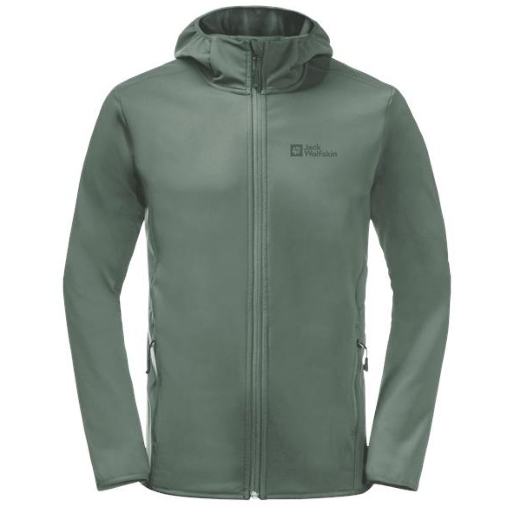 Jack Wolfskin Bornberg Hoody hedge green 1307471-4311 jassen online bestellen bij Kathmandu Outdoor & Travel