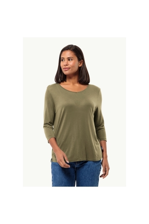 Jack Wolfskin  Mola 3/4 Tee Women's bay leaf