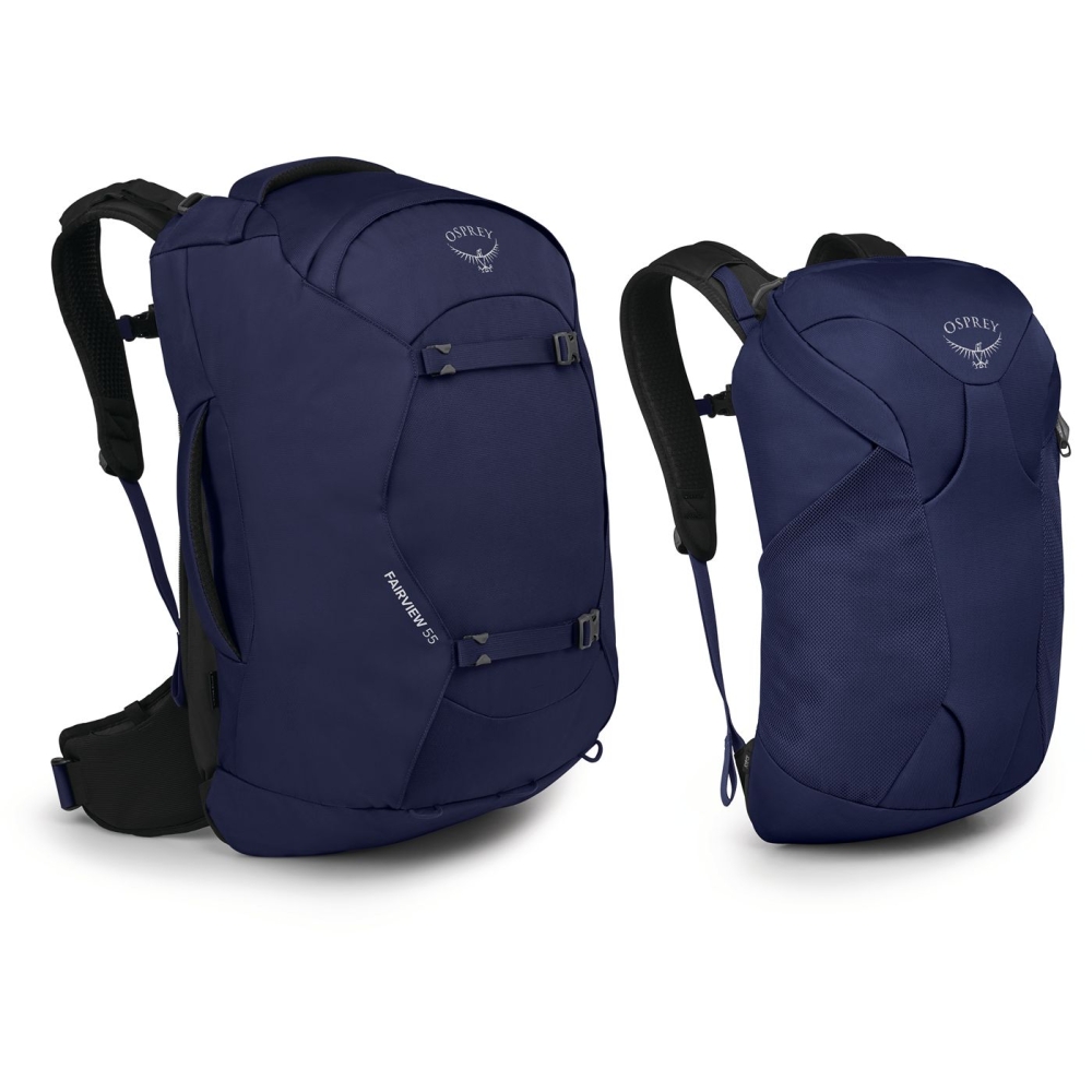 Osprey Fairview 55 Women's Winter Night Blue 10003689 reistassen online bestellen bij Kathmandu Outdoor & Travel