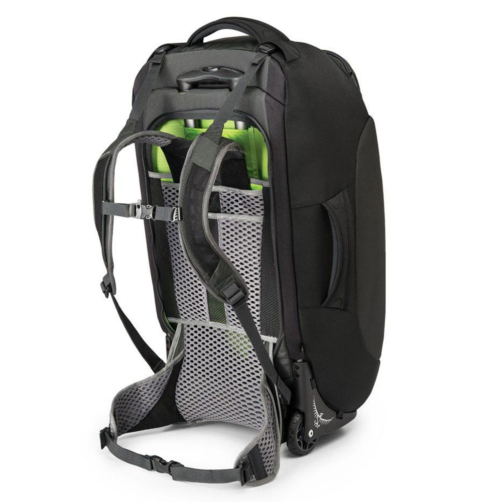 Osprey Sojourn 60 Black 10005389 rolkoffers online bestellen bij Kathmandu Outdoor & Travel