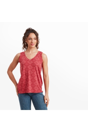 Sherpa Adventure Gear  Neha V-Neck Tank Women's Mineral Red Barely There