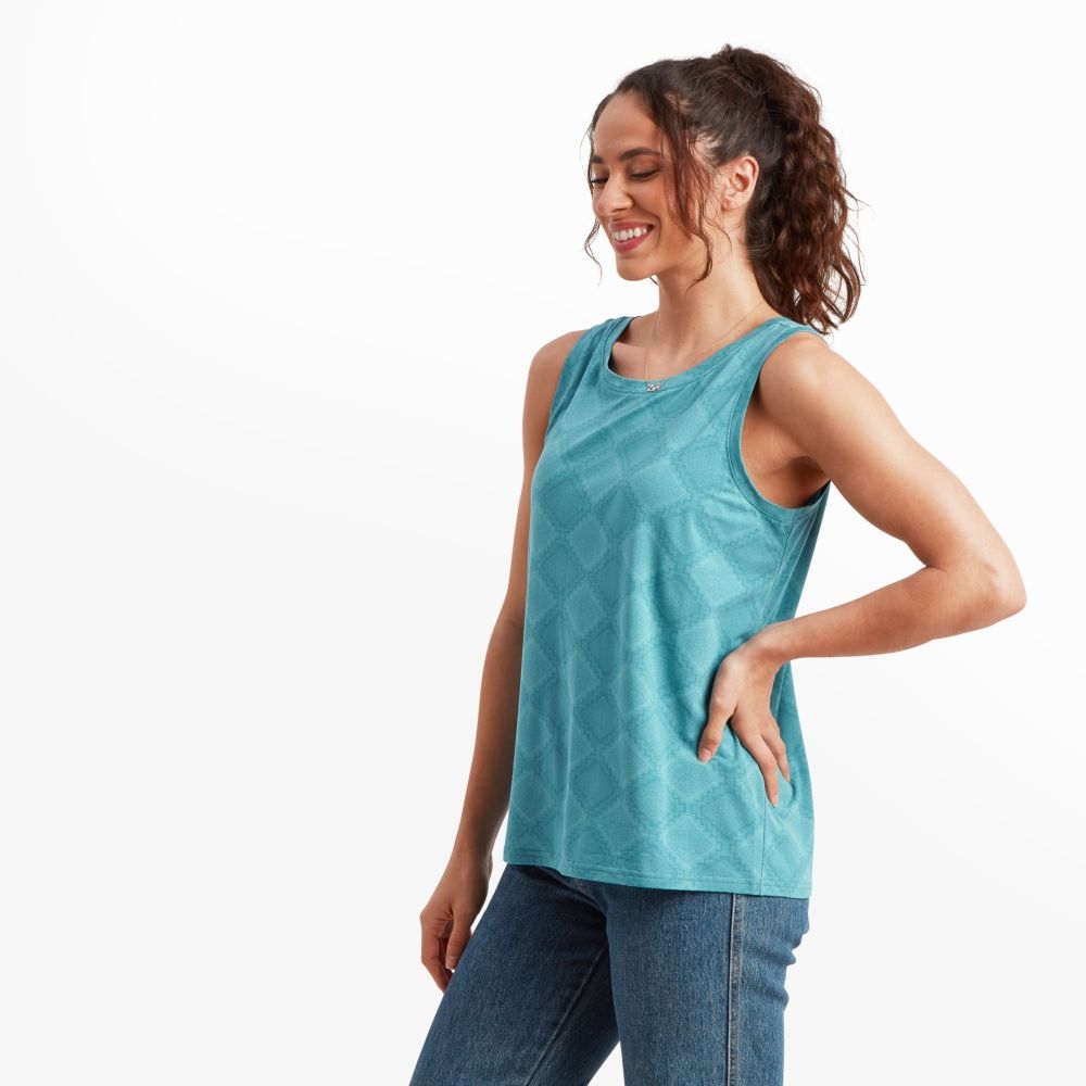 Sherpa Adventure Gear Neha High Neck Tank Women's Light Hydra Barely There SW20020-872 shirts en tops online bestellen bij Kathmandu Outdoor & Travel