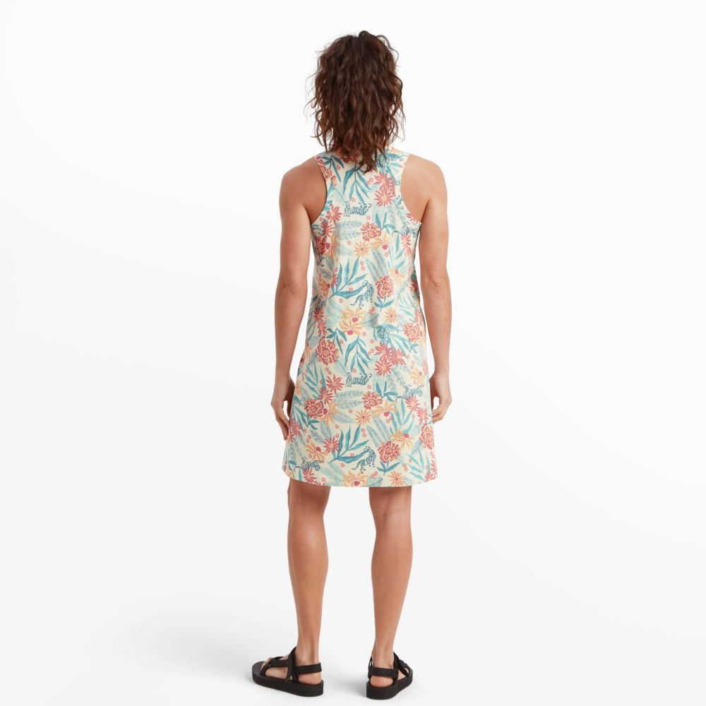 Sherpa Adventure Gear Padma Sporty Dress Women's Peetho Tiger Floral SW24032-234 jurken en rokken online bestellen bij Kathmandu Outdoor & Travel
