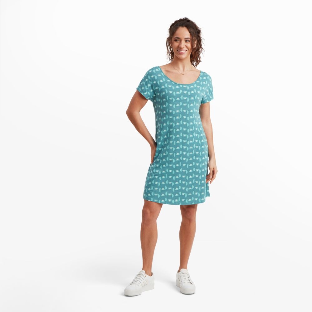Sherpa Adventure Gear Padma Tie Back Dress Women's Nepal Star Hydra SW24042-879 jurken en rokken online bestellen bij Kathmandu Outdoor & Travel