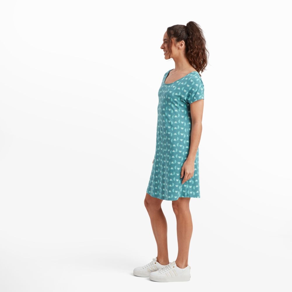 Sherpa Adventure Gear Padma Tie Back Dress Women's Nepal Star Hydra SW24042-879 jurken en rokken online bestellen bij Kathmandu Outdoor & Travel