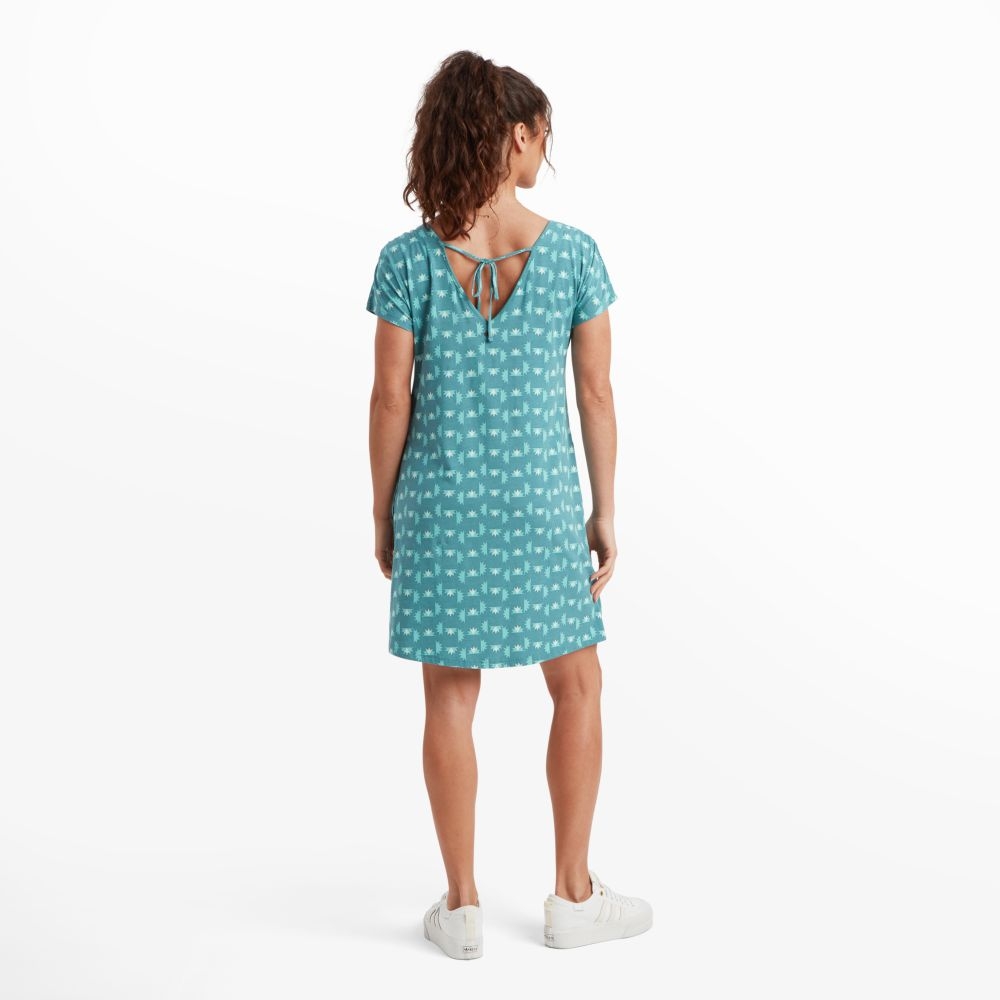 Sherpa Adventure Gear Padma Tie Back Dress Women's Nepal Star Hydra SW24042-879 jurken en rokken online bestellen bij Kathmandu Outdoor & Travel