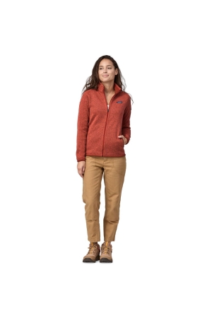 Patagonia Better Sweater Jkt Women's Pimento Red 25543-PIMR fleeces en truien online bestellen bij Kathmandu Outdoor & Travel
