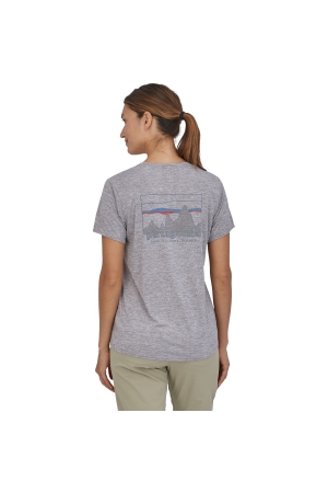 Patagonia Cap Cool Daily Graphic Shirt Women's '73 Skyline: Feather Grey 45250-SKFE shirts en tops online bestellen bij Kathmandu Outdoor & Travel