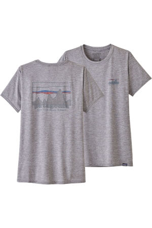 Patagonia Cap Cool Daily Graphic Shirt Women's '73 Skyline: Feather Grey 45250-SKFE shirts en tops online bestellen bij Kathmandu Outdoor & Travel
