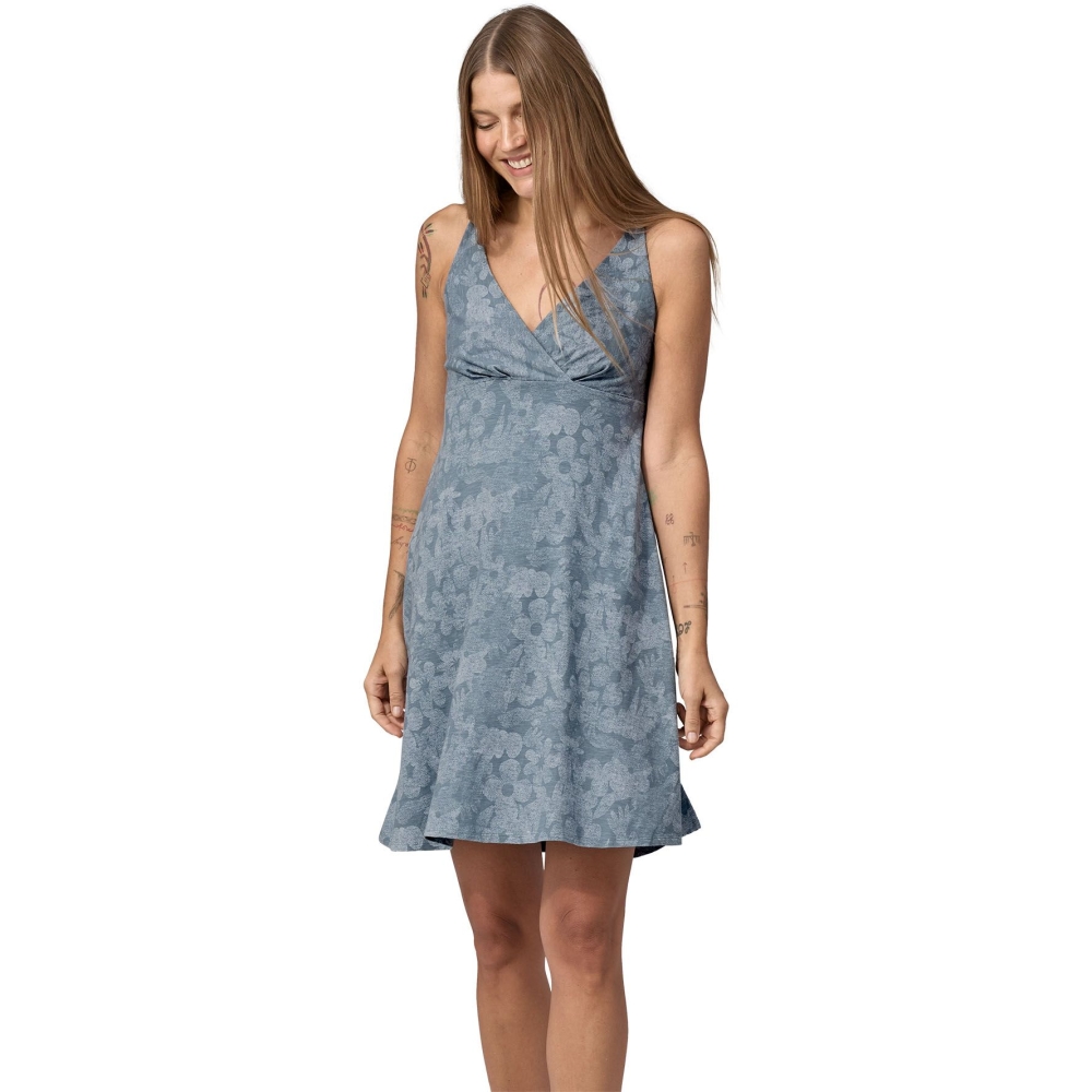 Patagonia Amber Dawn Dress Women's Channeling Spring: Light Plume 59085-CSLP jurken en rokken online bestellen bij Kathmandu Outdoor & Travel
