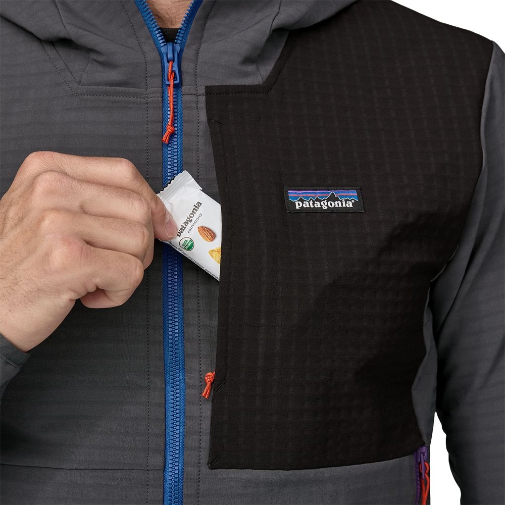 Patagonia R1 TechFace Hoody Forge Grey 83578-FGE fleeces en truien online bestellen bij Kathmandu Outdoor & Travel