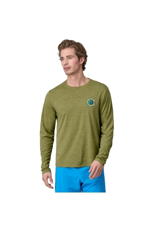 Patagonia L/S Cap Cool Daily Graphic Shirt Unity Fitz: Buckhorn Green X-D 45190-UFBX shirts en tops online bestellen bij Kathmandu Outdoor & Travel