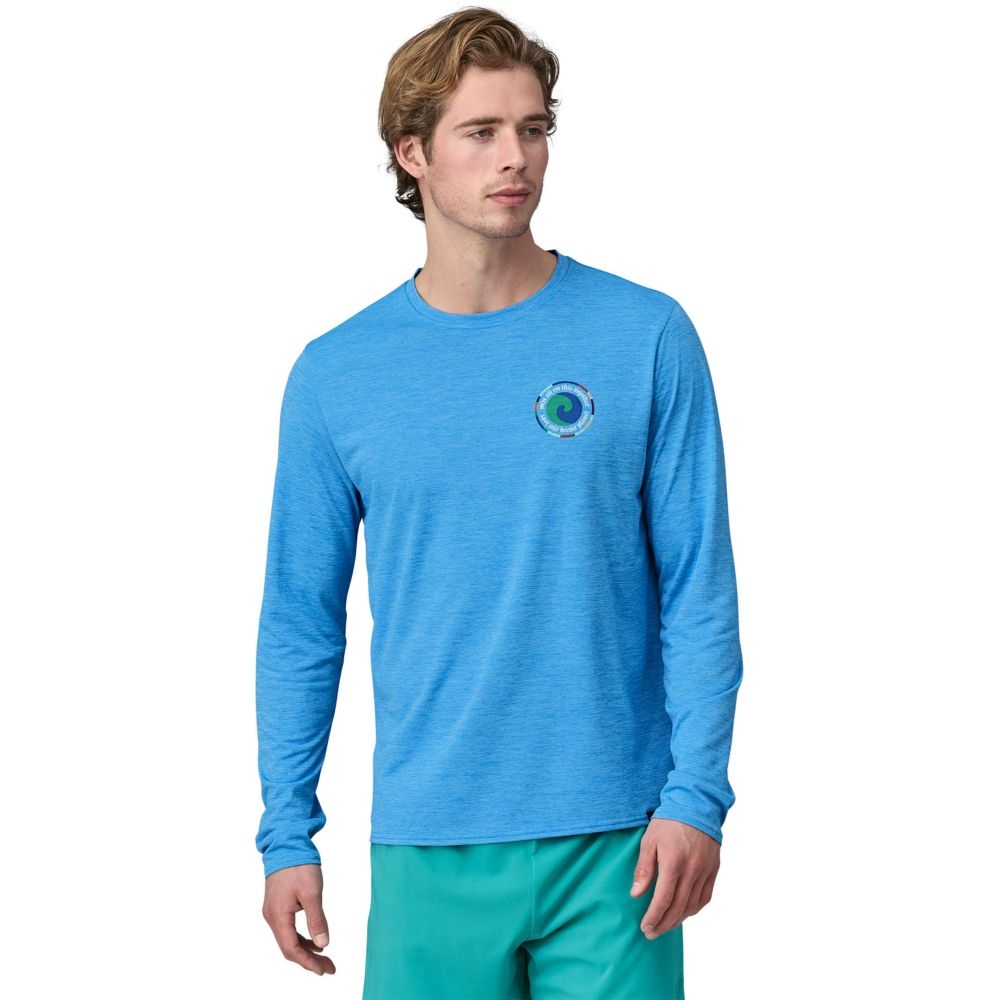 Patagonia L/S Cap Cool Daily Graphic Shirt Unity Fitz: Vessel Blue X-Dye 45190-UFVX shirts en tops online bestellen bij Kathmandu Outdoor & Travel