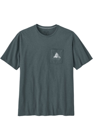 Patagonia Chouinard Crest Pocket Responsibili-Tee Nouveau Green 37770-NUVG shirts en tops online bestellen bij Kathmandu Outdoor & Travel