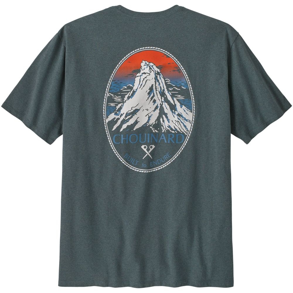 Patagonia Chouinard Crest Pocket Responsibili-Tee Nouveau Green 37770-NUVG shirts en tops online bestellen bij Kathmandu Outdoor & Travel