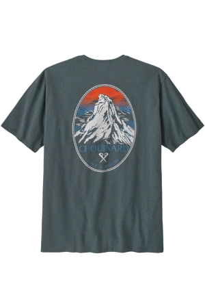 Patagonia Chouinard Crest Pocket Responsibili-Tee Nouveau Green 37770-NUVG shirts en tops online bestellen bij Kathmandu Outdoor & Travel