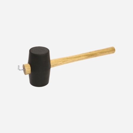 Bo-Camp  Rubber Hamer 310gr met haringtrekker Zwart