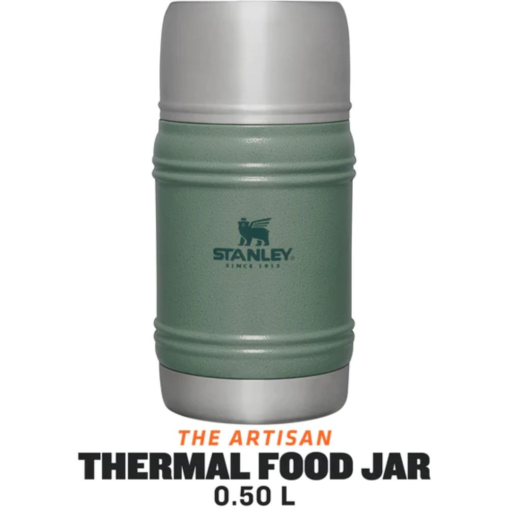 Stanley The Artisan Thermal Food Jar .50L Hammertone Green 10-11426-004 drinkflessen en thermosflessen online bestellen bij Kathmandu Outdoor & Travel