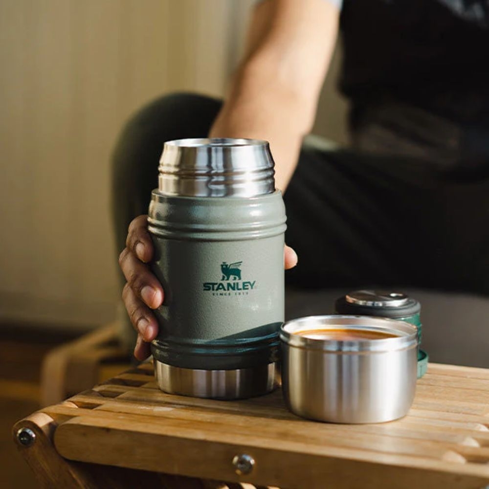 Stanley The Artisan Thermal Food Jar .50L Hammertone Green 10-11426-004 drinkflessen en thermosflessen online bestellen bij Kathmandu Outdoor & Travel