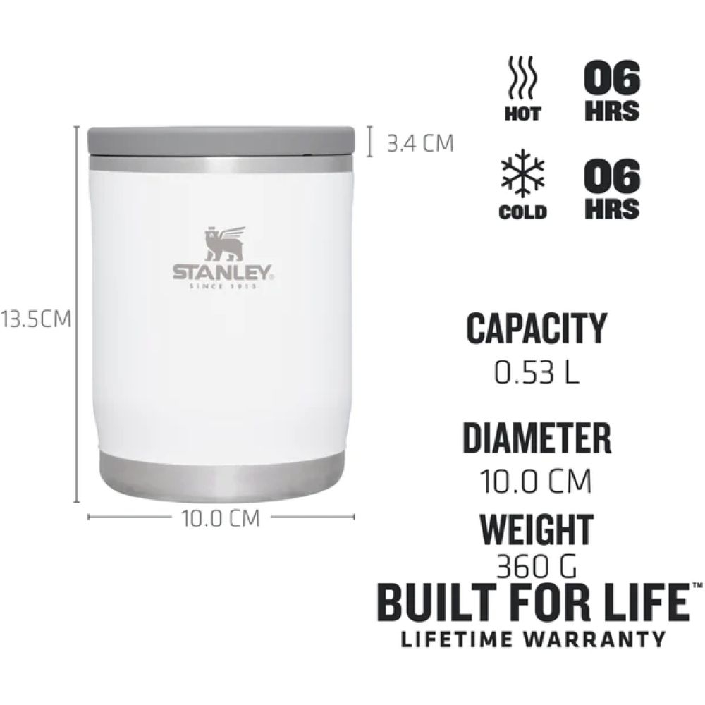 Stanley The Adventure To-Go Food Jar .53L Polar 10-10836-007 drinkflessen en thermosflessen online bestellen bij Kathmandu Outdoor & Travel