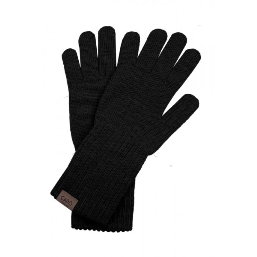 Capo Ladies knitted finger gloves black 20177-056160-20 kleding accessoires online bestellen bij Kathmandu Outdoor & Travel