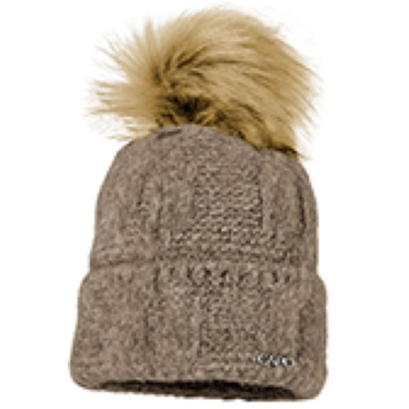 Capo  Knitted hat, soft taupe 