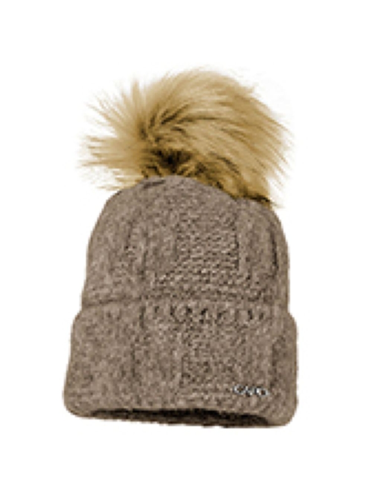 Capo Knitted hat, soft taupe 00589-035560-79 kleding accessoires online bestellen bij Kathmandu Outdoor & Travel