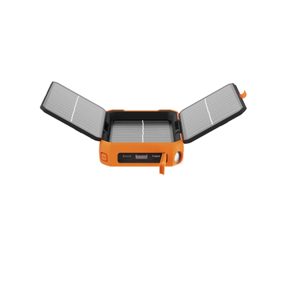 Xtorm Rugged Solar Power Bank  Black/Orange XR203 energie & electronica online bestellen bij Kathmandu Outdoor & Travel
