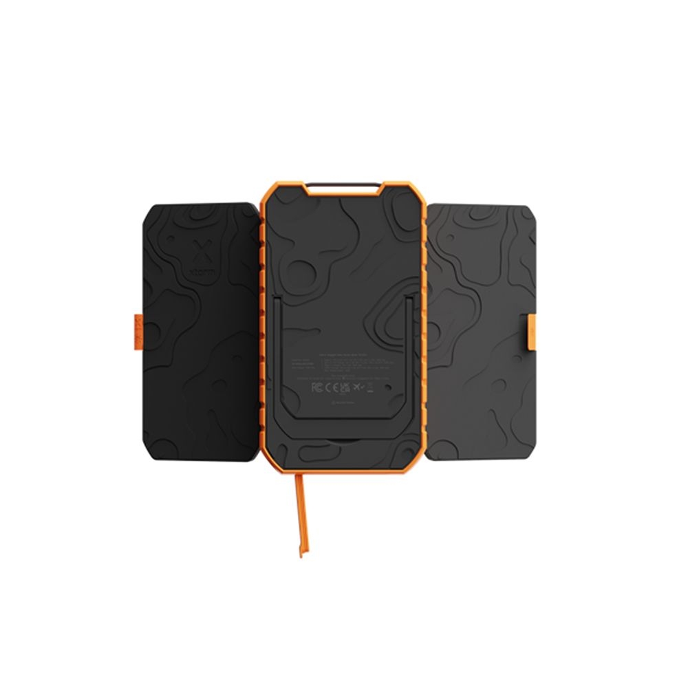 Xtorm Rugged Solar Power Bank  Black/Orange XR203 energie & electronica online bestellen bij Kathmandu Outdoor & Travel