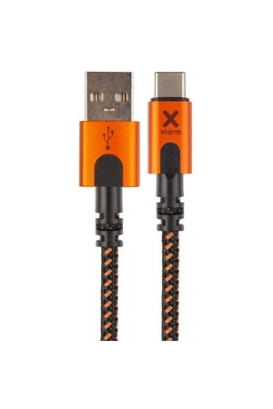 Xtorm  Xtreme USB to USB-C cable (1,5m) Black/Orange