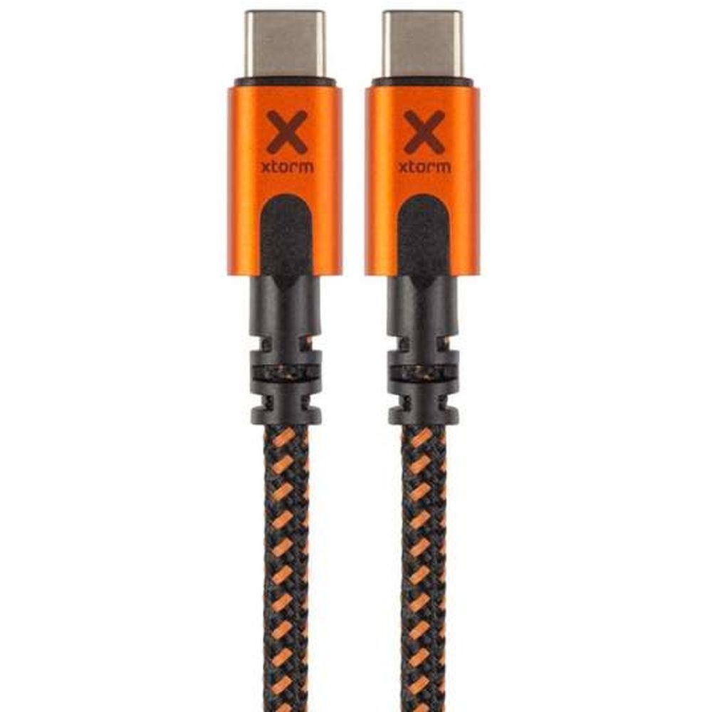 Xtorm Xtreme USB-C PD cable (1,5m) Black/Orange CXX005 energie & electronica online bestellen bij Kathmandu Outdoor & Travel