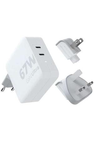 Xtorm 67W GaN-Ultra Travel Charger + USB-C PD Cable White XVC2067 energie & electronica online bestellen bij Kathmandu Outdoor & Travel