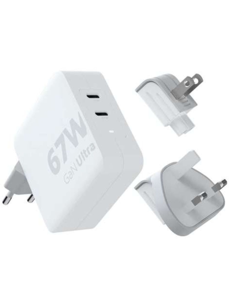 Xtorm 67W GaN-Ultra Travel Charger + USB-C PD Cable White XVC2067 energie & electronica online bestellen bij Kathmandu Outdoor & Travel
