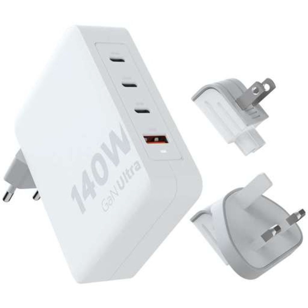 Xtorm 140W GaN-Ultra Travel Charger + USB-C PD Cable White XVC2140 energie & electronica online bestellen bij Kathmandu Outdoor & Travel