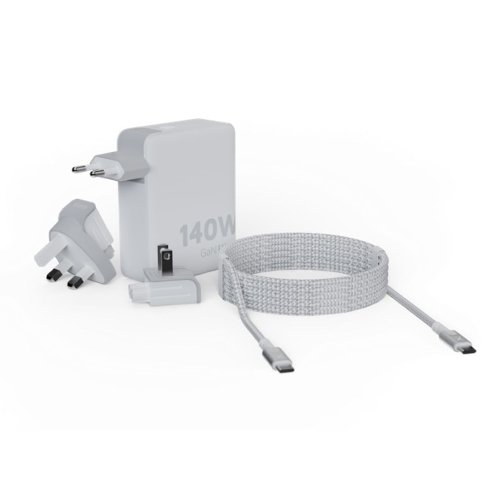 Xtorm 140W GaN-Ultra Travel Charger + USB-C PD Cable White XVC2140 energie & electronica online bestellen bij Kathmandu Outdoor & Travel