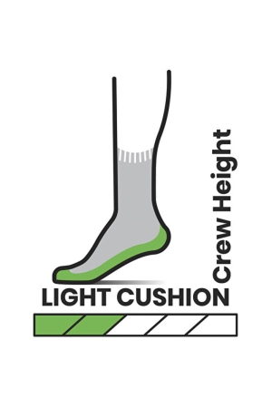 Smartwool Hike Light Cushion Crew Socks Medium Grey SW0016140-521 sokken online bestellen bij Kathmandu Outdoor & Travel