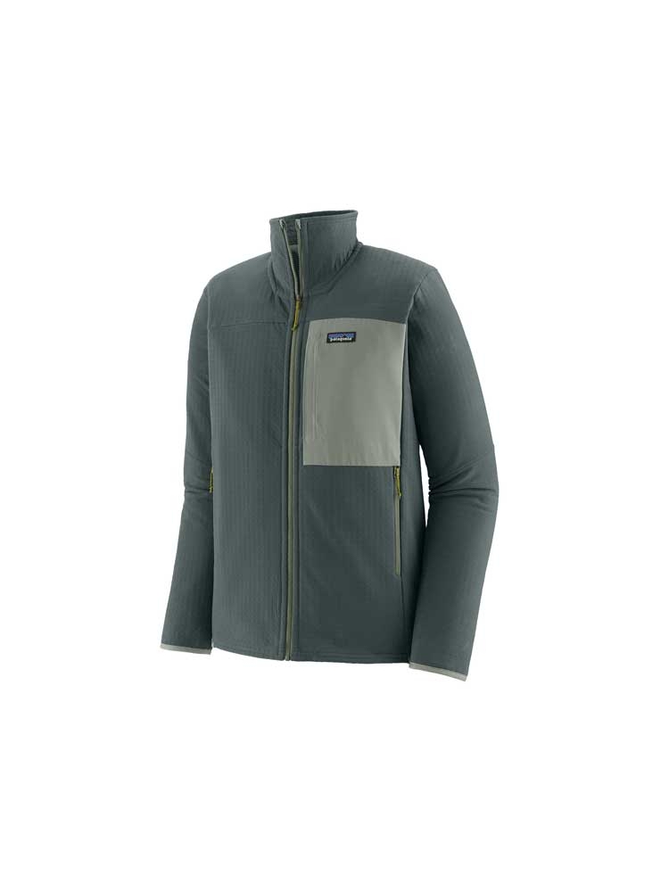 Patagonia R2 TechFace Jacket Nouveau Green 83626-NUVG fleeces en truien online bestellen bij Kathmandu Outdoor & Travel