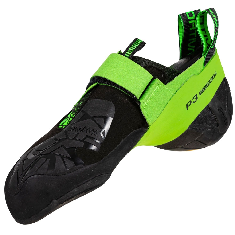 La Sportiva Skwama Vegan Black/Flash Green ZFCS032K00E24 klimschoenen online bestellen bij Kathmandu Outdoor & Travel