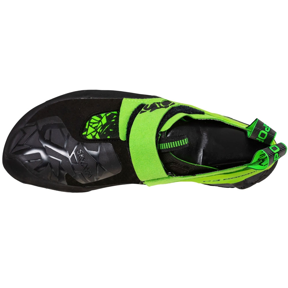La Sportiva Skwama Vegan Black/Flash Green ZFCS032K00E24 klimschoenen online bestellen bij Kathmandu Outdoor & Travel