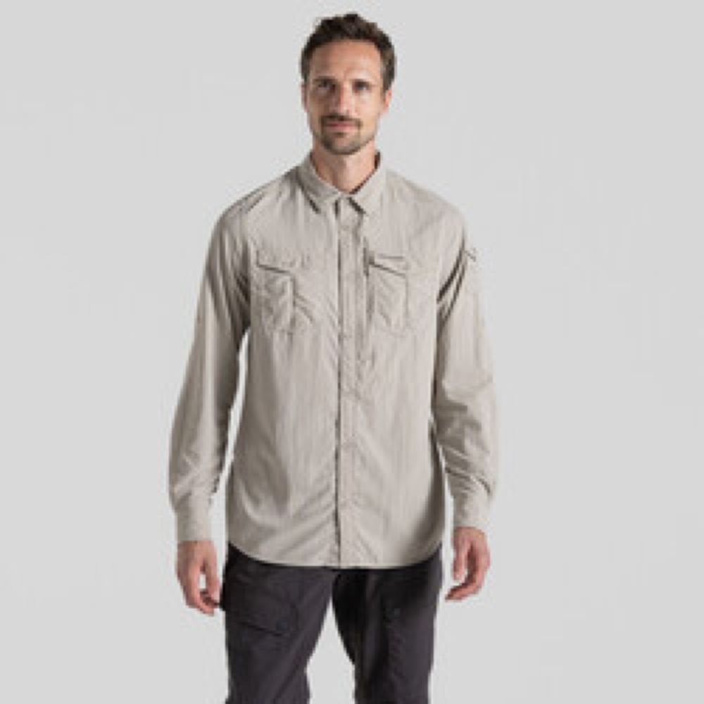 Craghoppers NosiLife Adv LS Shirt III Parchment CMS709-222 shirts en tops online bestellen bij Kathmandu Outdoor & Travel