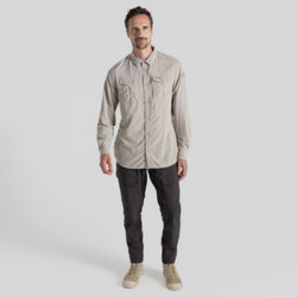 Craghoppers NosiLife Adv LS Shirt III Parchment CMS709-222 shirts en tops online bestellen bij Kathmandu Outdoor & Travel