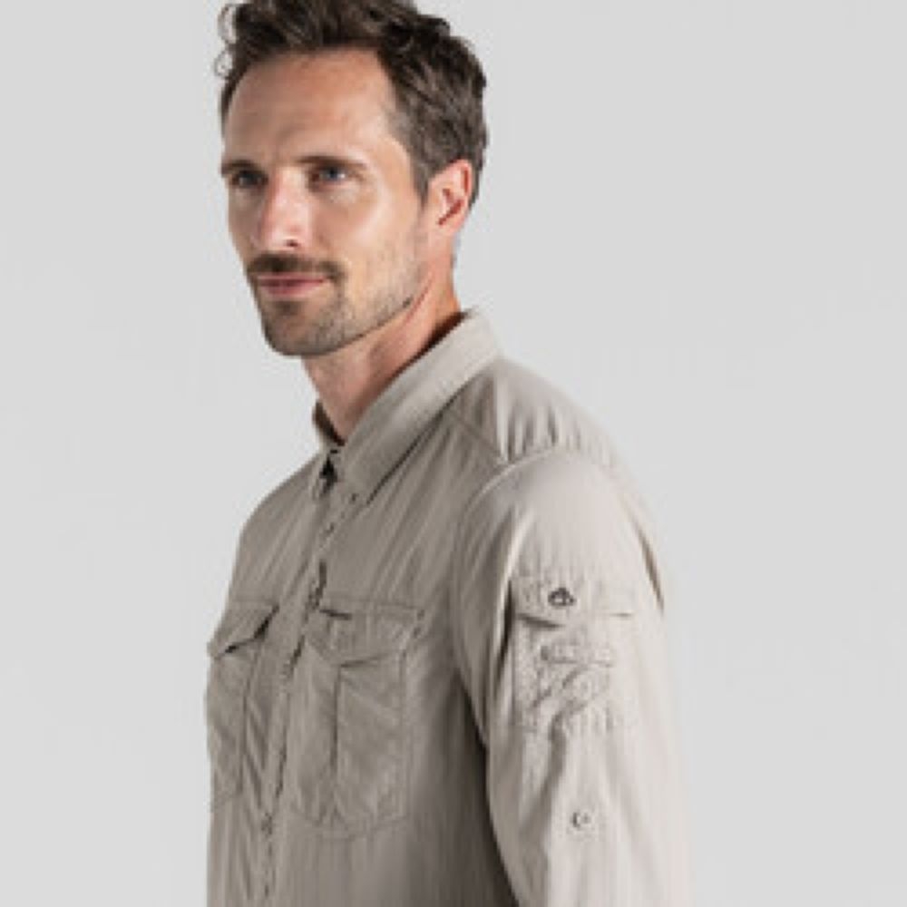 Craghoppers NosiLife Adv LS Shirt III Parchment CMS709-222 shirts en tops online bestellen bij Kathmandu Outdoor & Travel