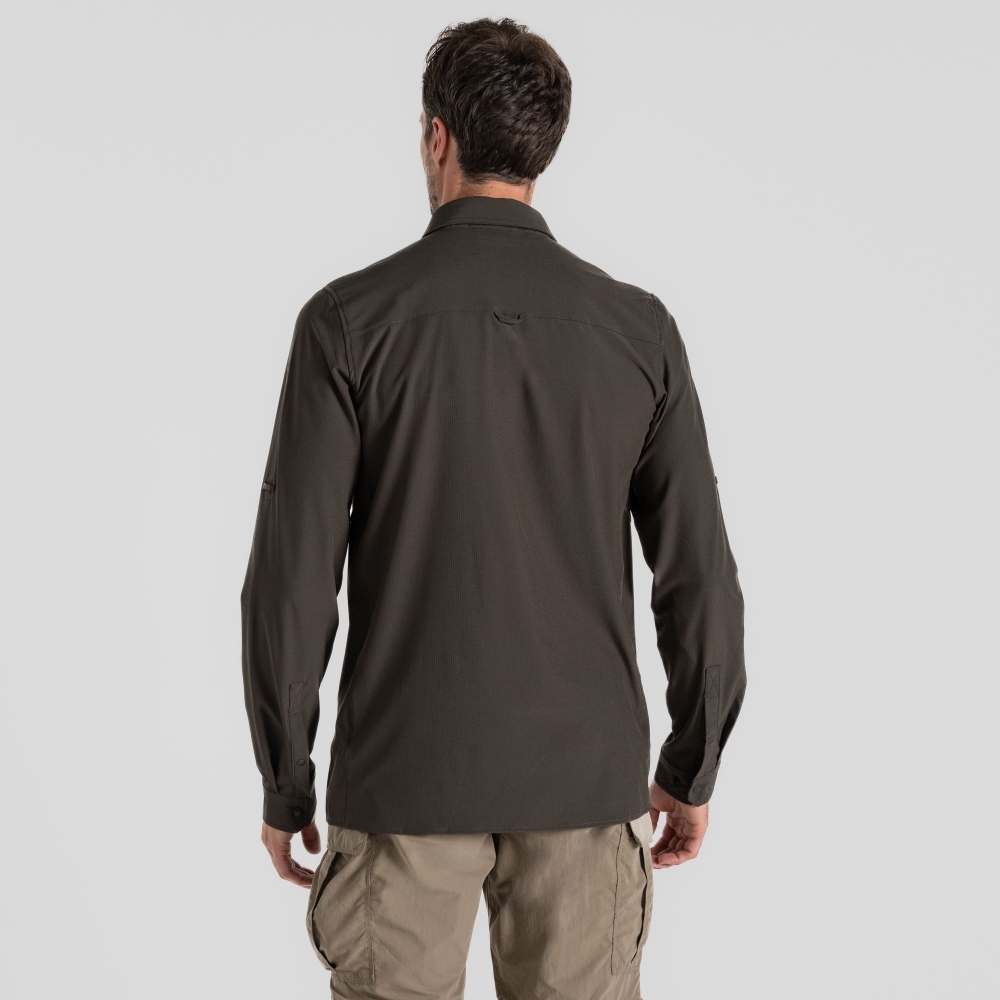 Craghoppers Craghoppers NosiLife Pro Long Sleeved Shirt V CMS706-J77 shirts en tops Craghoppers NosiLife Pro Long Sleeved Shirt V WoodlandGrn CMS706-J77 shirts en tops online bestellen bij Kathmandu Outdoor & Travel