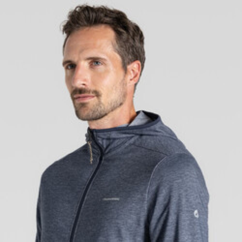 Craghoppers NosiLife Deft Hood Jkt Blue Navy Ml CMT1006-9I1 fleeces en truien online bestellen bij Kathmandu Outdoor & Travel